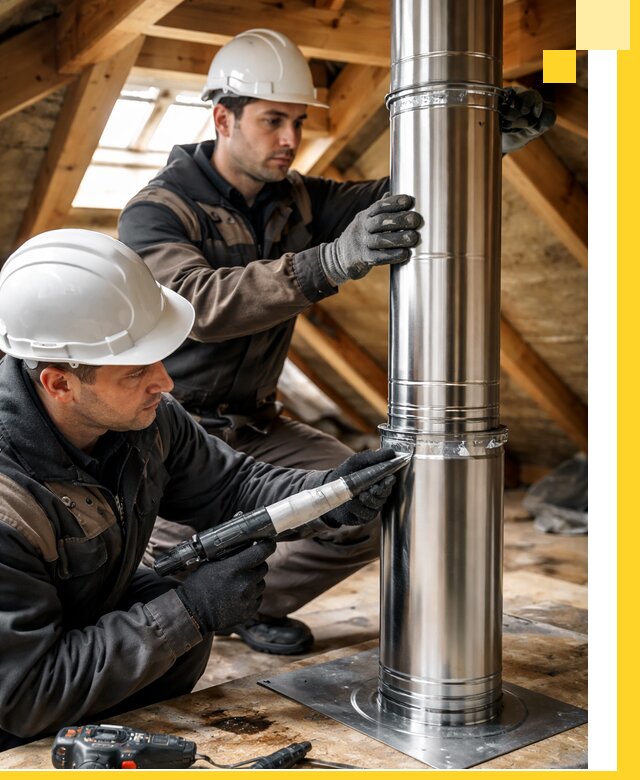 Монтаж дымоходов для каминов в Троицке с гарантией качества