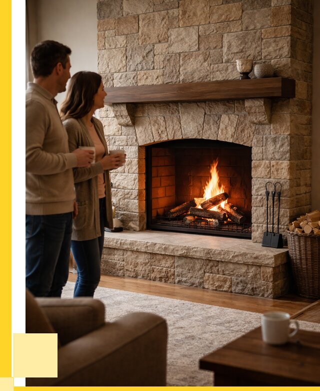 Каменные камины на заказ в Троицке от 185598 р. | ЭриданТрц