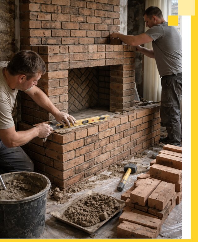 Изготовление и установка кирпичных каминов в Троицке