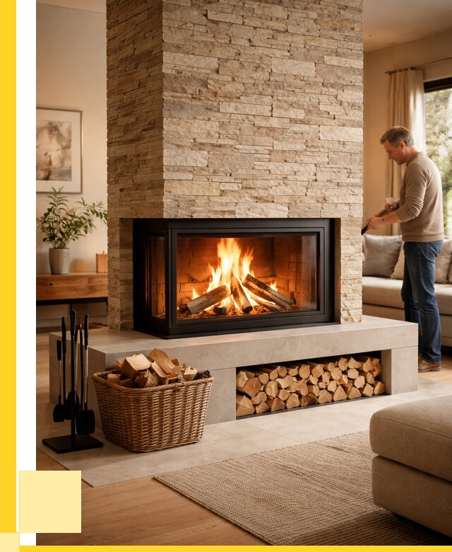 Дровяной камин под ключ в Троицке от 206220 р. | ЭриданТрц