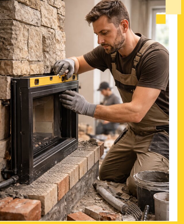 Дровяные камины под ключ в Троицке: монтаж, обустройство