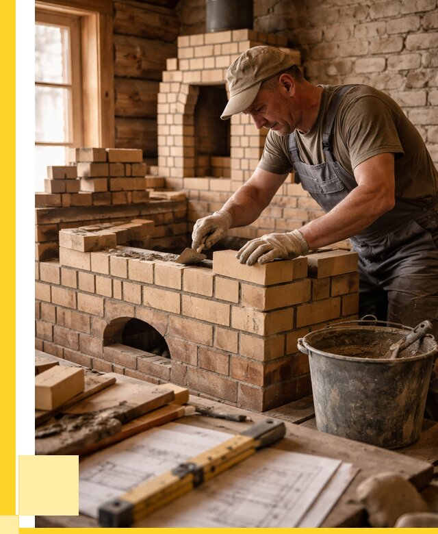 Кладка печей из кирпича в Троицке цены от 30933 р. - ЭриданТрц