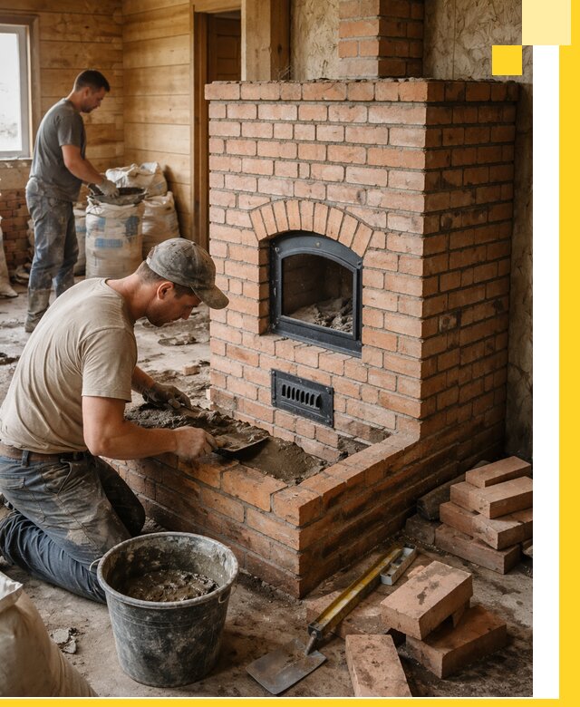 Профессиональное строительство печей в Троицке под ключ