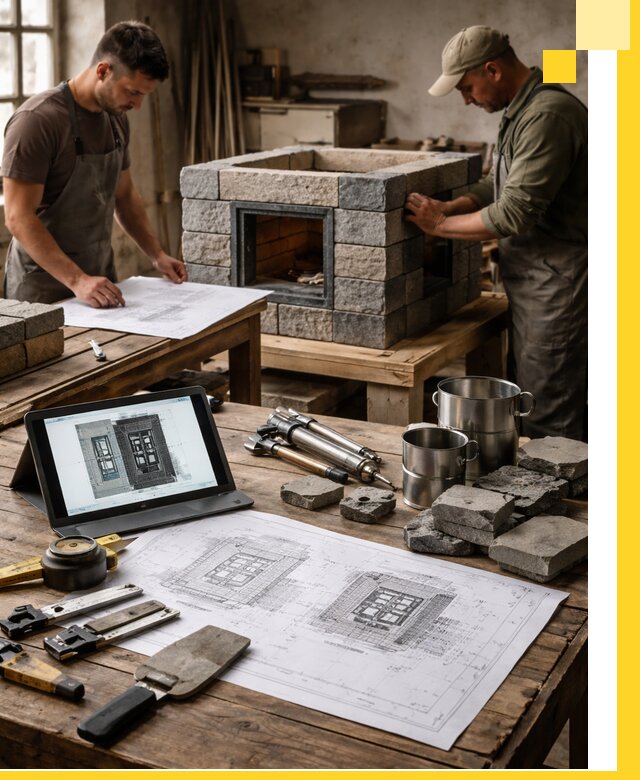 Разработка проектов печей с согласованием и монтажом в Троицке