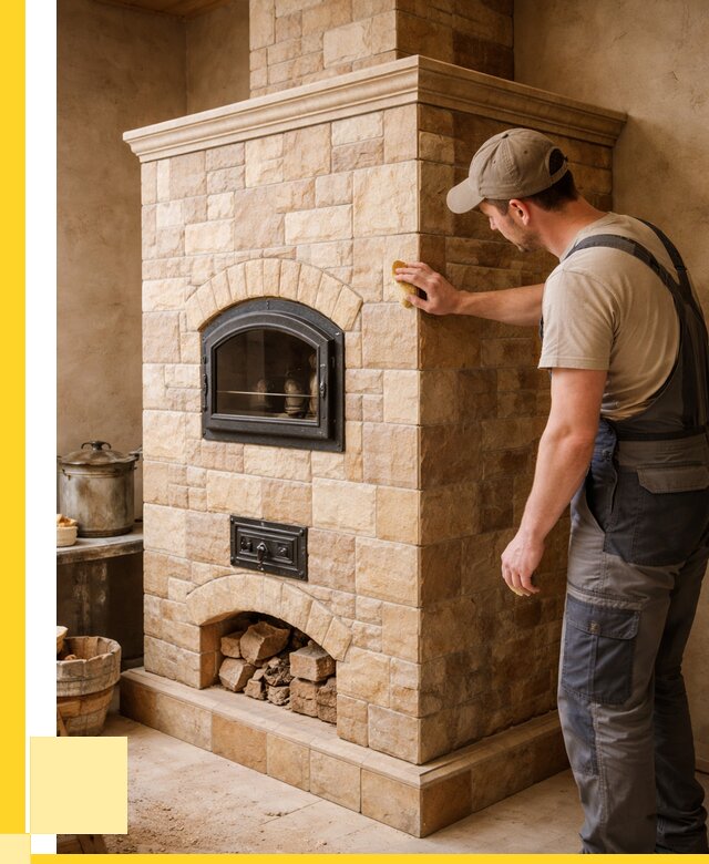 Облицовка печей в Троицке от 4640 р. под ключ | ЭриданТрц