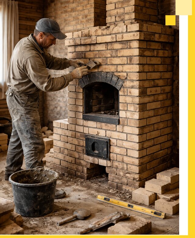 Кирпичные печи под ключ в Троицке: проектирование и кладка
