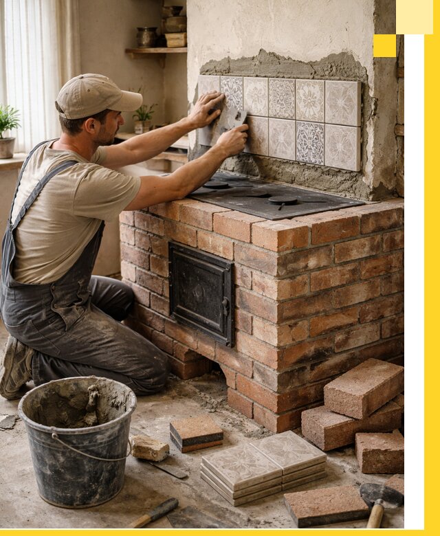 Печи с плитой на заказ монтаж гарантия и сервис в Троицке