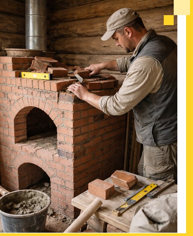 Изготовление и установка русских печей в Троицке под ключ