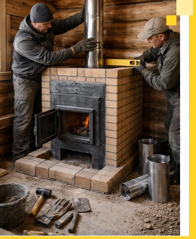 Проектирование, изготовление и установка банных печей в Троицке