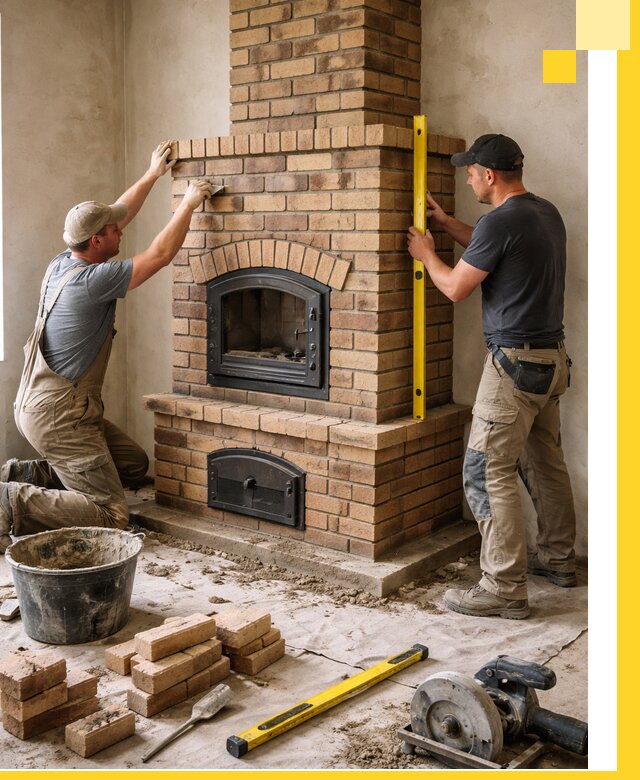 Продажа и установка печей и каминов для дома под ключ в Троицке