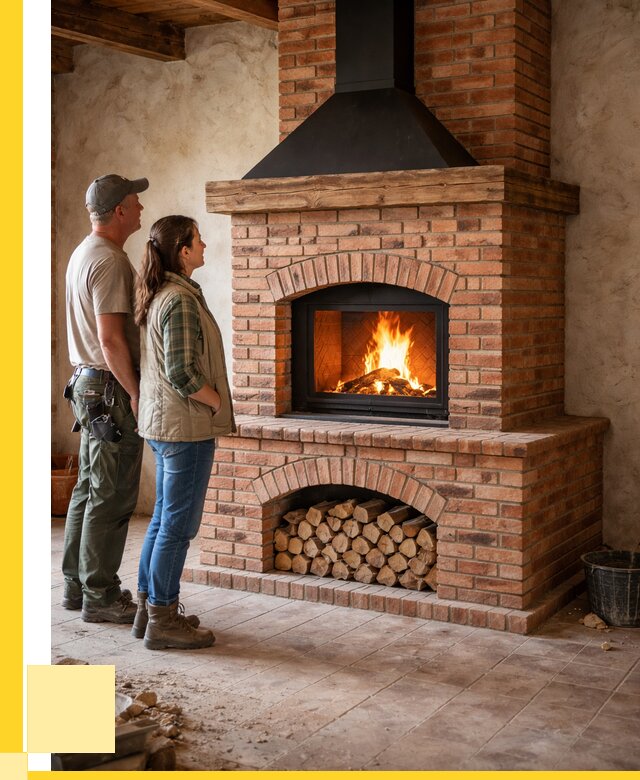 Печи камины из кирпича в Троицке от 123732 р. | ЭриданТрц