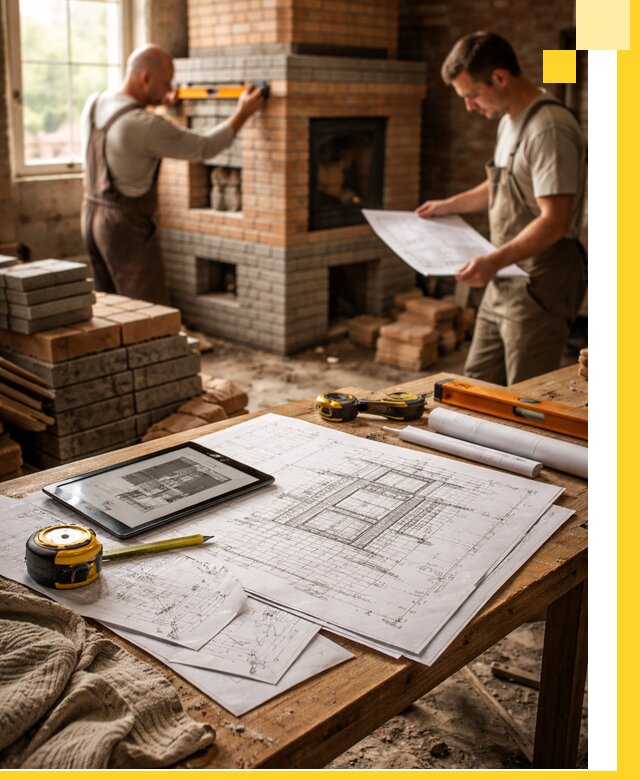 Проекты печей и каминов с индивидуальным дизайном в Троицке