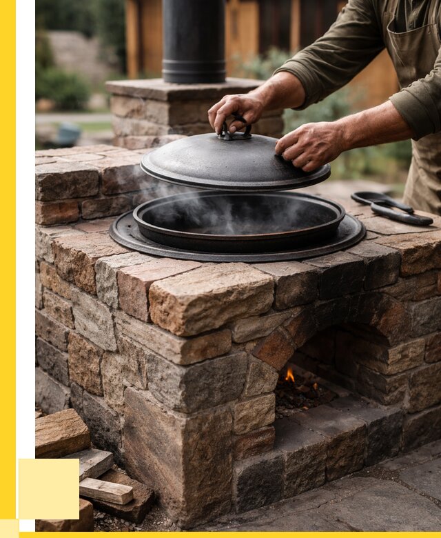 Печи для казана в Троицке по цене от 18560 р. | ЭриданТрц