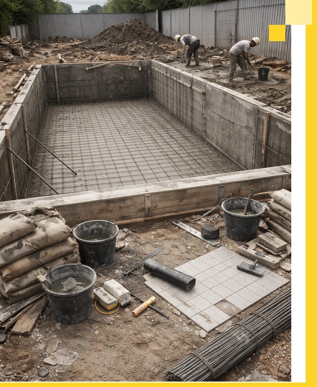 Строительство бассейнов под ключ в Троицке, дизайн и монтаж