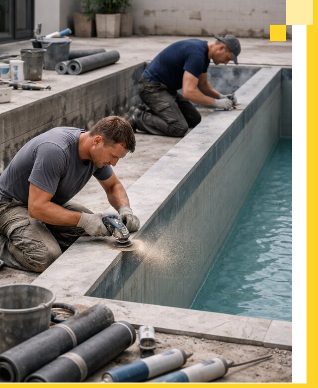 Профессиональный ремонт бассейнов под ключ в Троицке