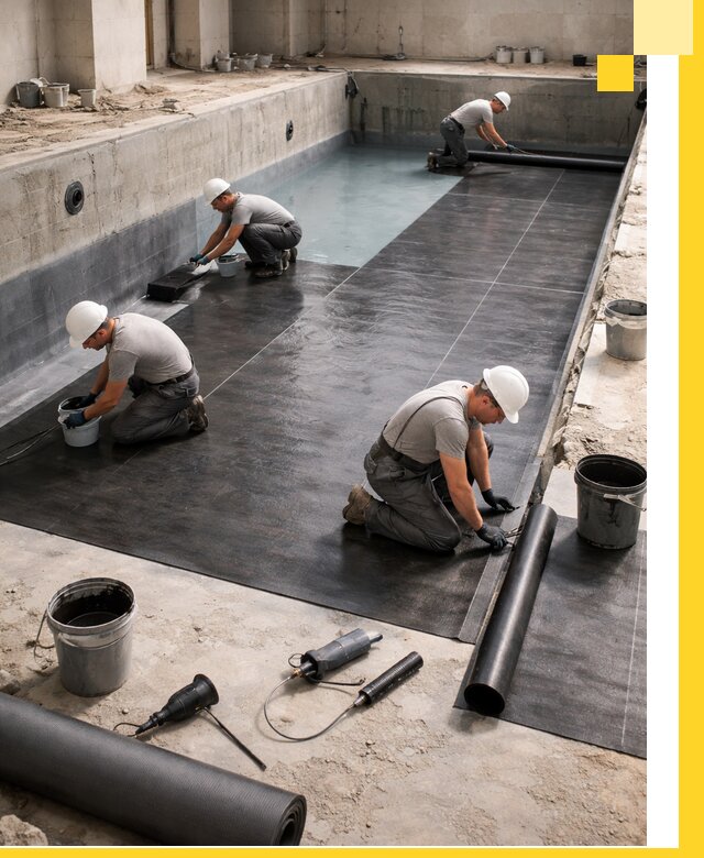 Профессиональная гидроизоляция бассейнов и чаш в Троицке под ключ