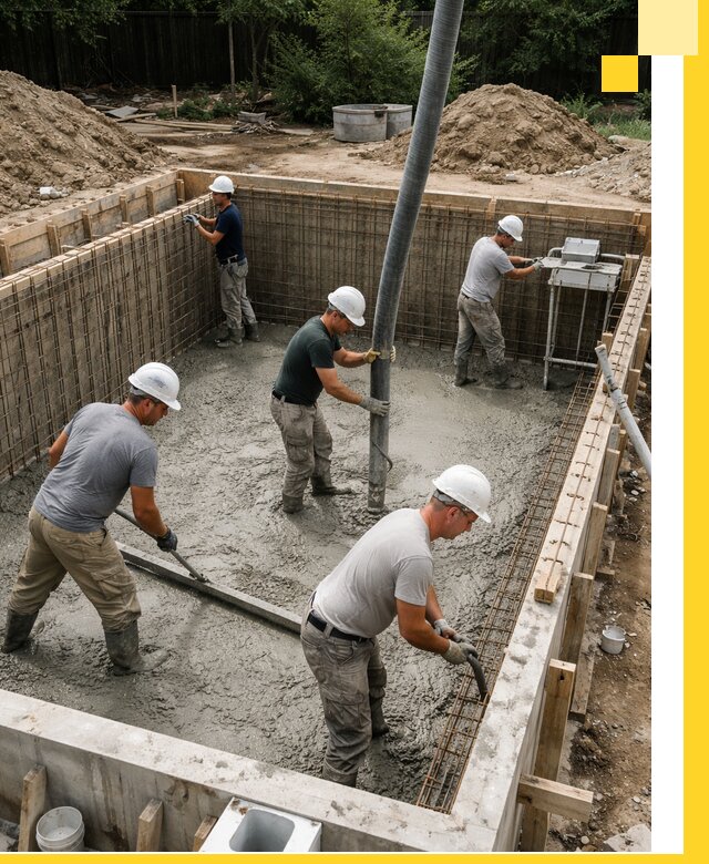 Строительство бетонных бассейнов под ключ в Троицке