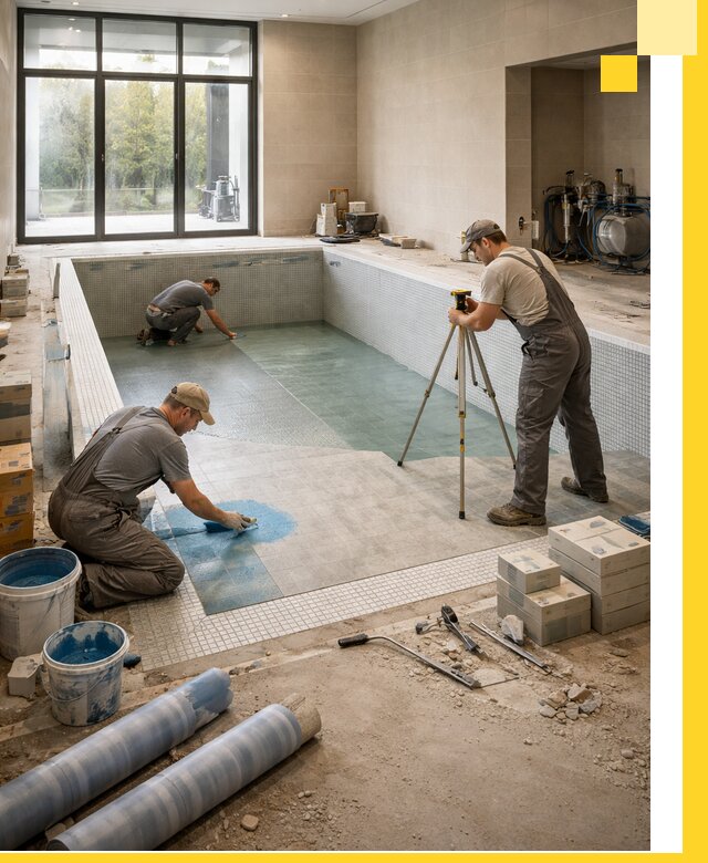 Проект и строительство закрытых бассейнов в Троицке под ключ