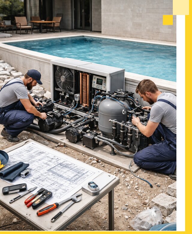 Проектирование и монтаж бассейнов с подогревом в Троицке