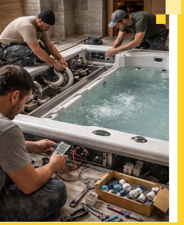 Гидромассажные бассейны под ключ в Троицке, дизайн и монтаж