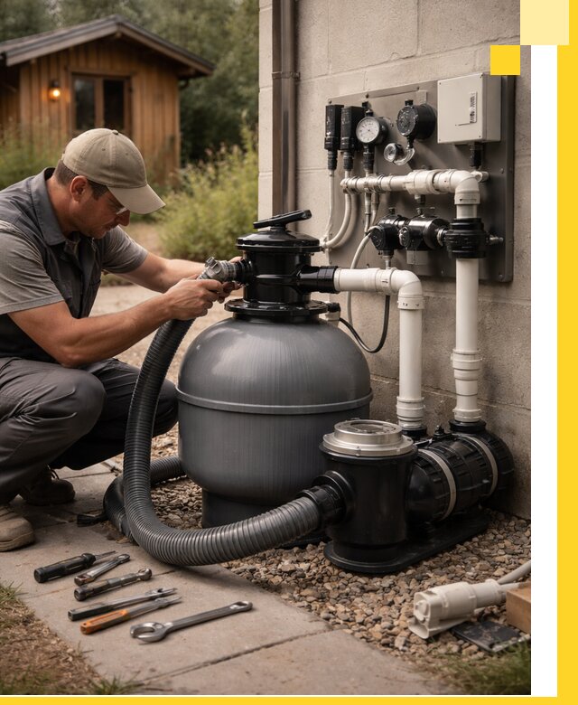 Продажа и монтаж фильтров и насосов для бассейнов в Троицке