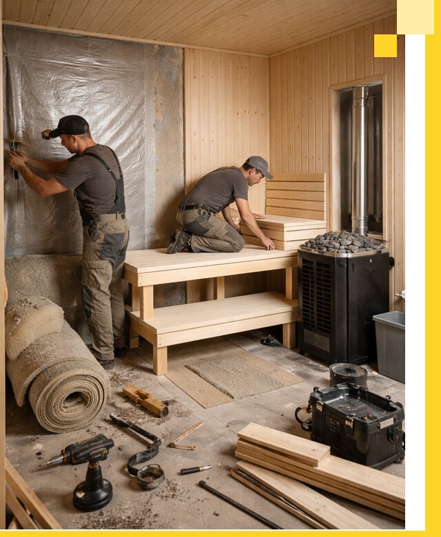 Проекты саун под ключ в Троицке дизайн и строительство