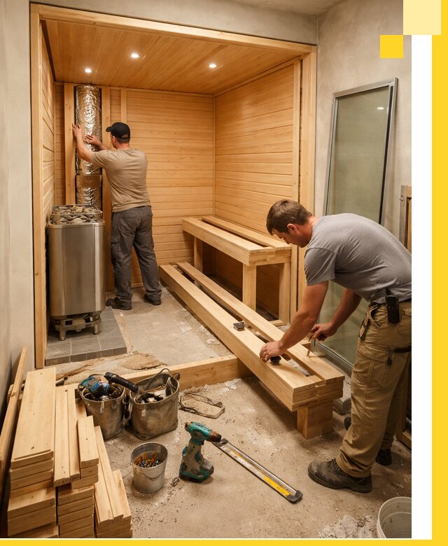 Проектирование и установка домашних саун под ключ в Троицке