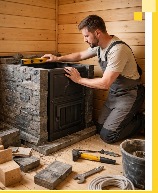 Производство и установка печей для саун под ключ в Троицке