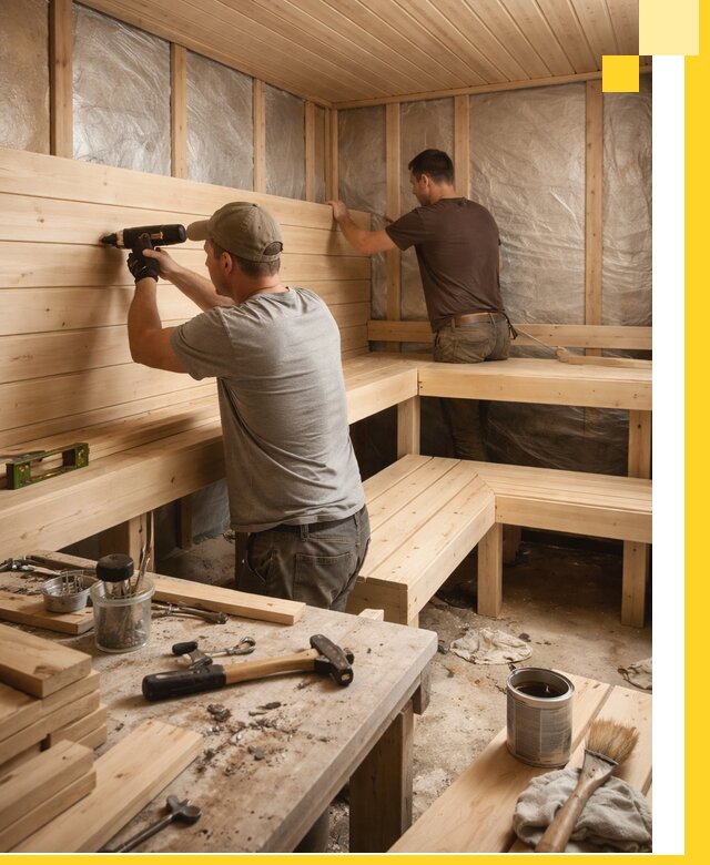 Профессиональная отделка бань и саун под ключ в Троицке