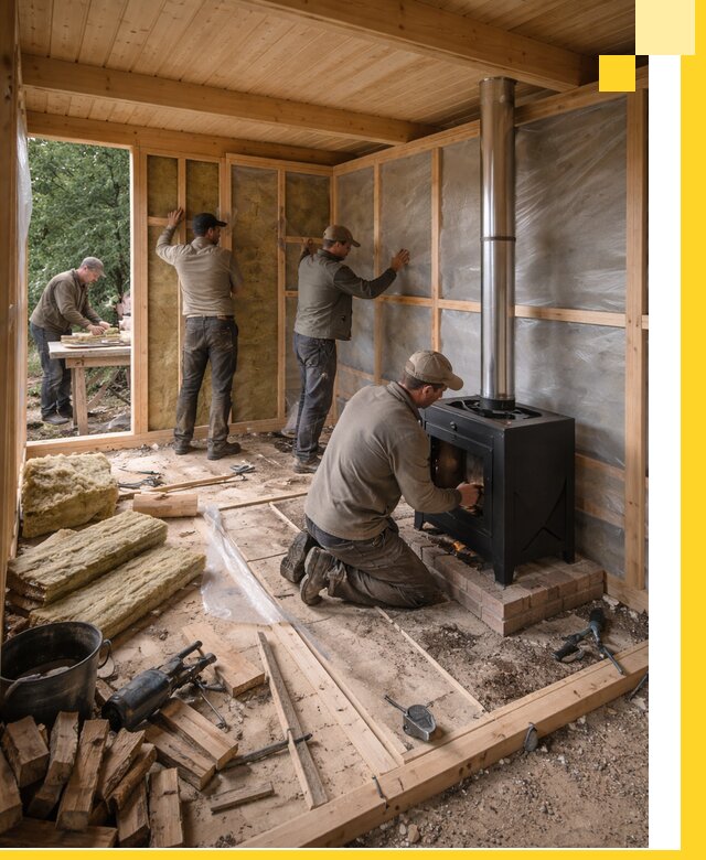 Профессиональный монтаж бань под ключ в Троицке для дома