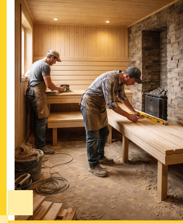 Отделка бани в Троицке: внутренняя отделка от 3093 р. | ЭриданТрц