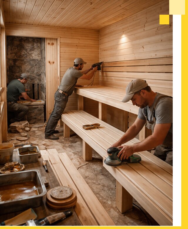 Профессиональная отделка бань в Троицке под ключ, с гарантией