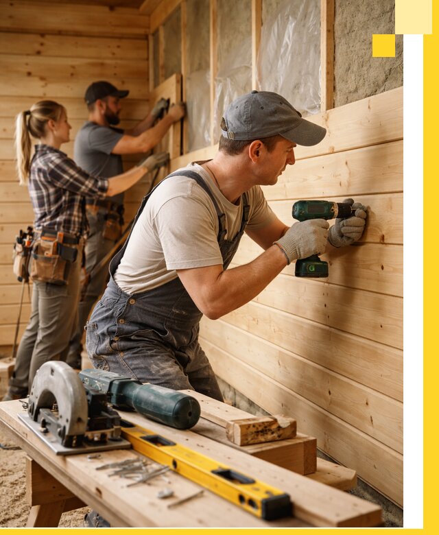 Обшивка бань под ключ в Троицке: отделка стен и потолков