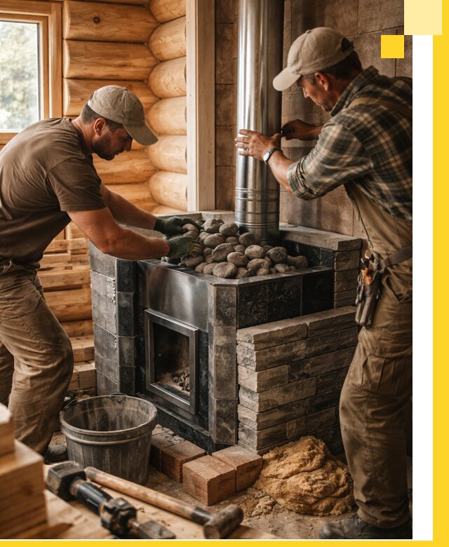 Строительство и отделка русских бань под ключ в Троицке