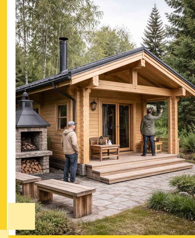 Деревянные бани под ключ в Троицке от 463995 р. | ЭриданТрц