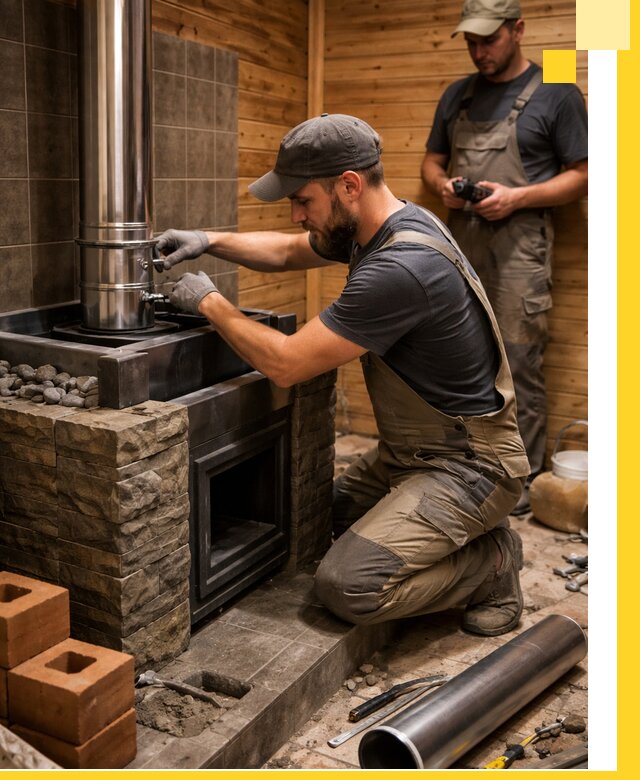 Изготовление и установка банных печей под ключ в Троицке