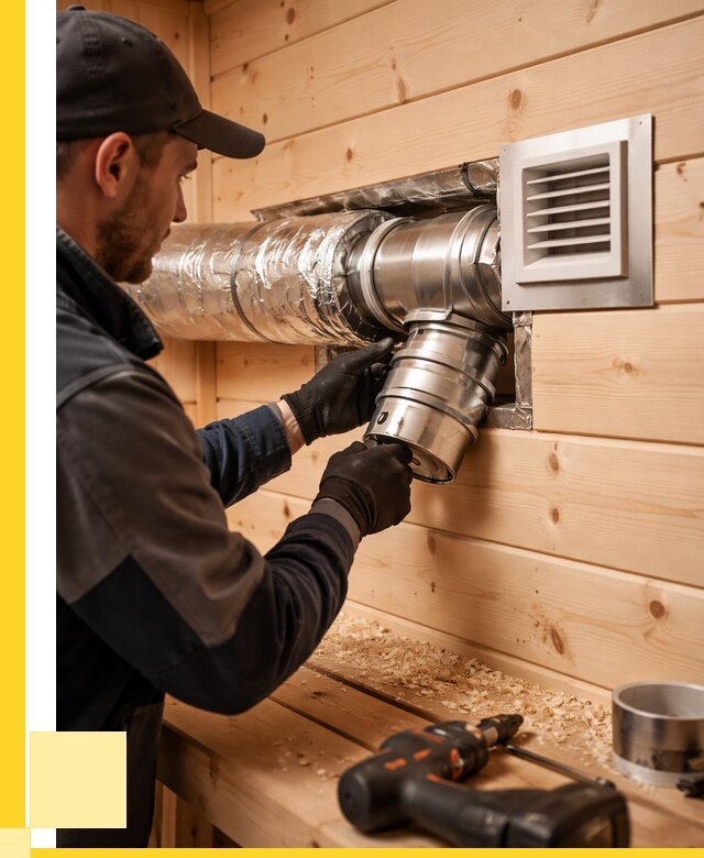 Монтаж вентиляции бани в Троицке от 12373 р. | ЭриданТрц