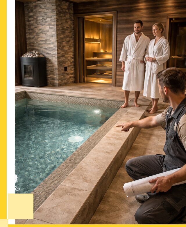 Проект бани с бассейном под ключ в Троицке от 67022 р. | ЭриданТрц