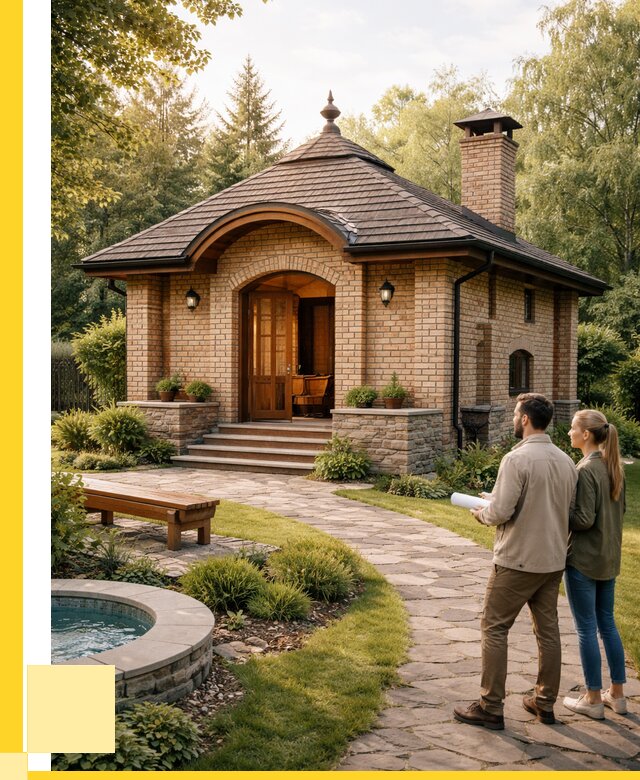 Проект кирпичной бани в Троицке от 30933 р. | ЭриданТрц