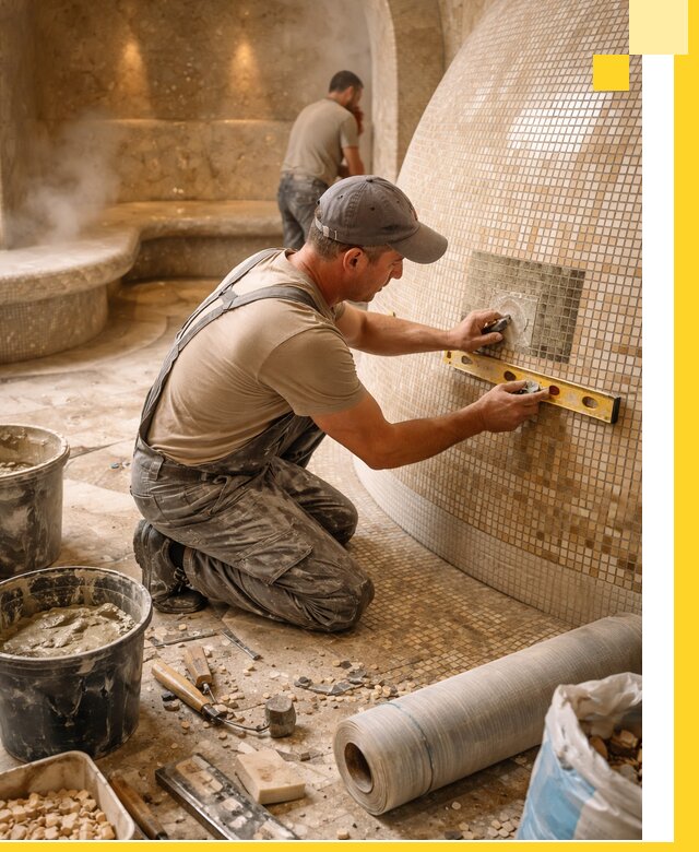 Хамам под ключ в Троицке: проектирование, строительство, отделка