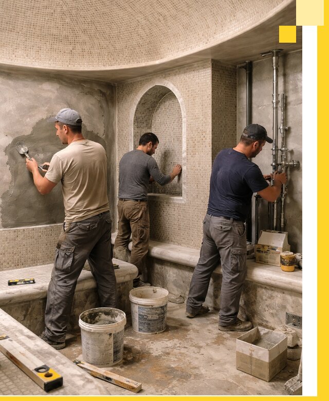 Профессиональный монтаж хамамов под ключ в Троицке с гарантией