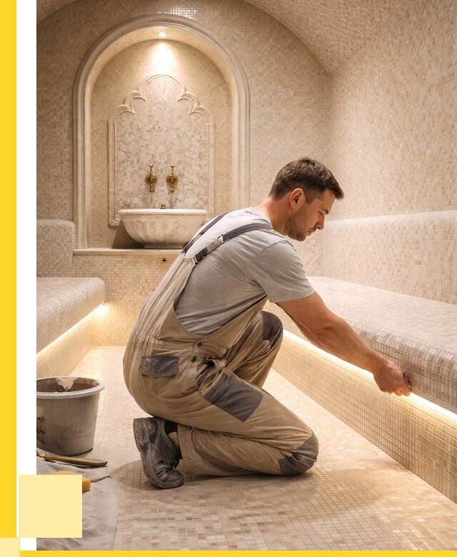 Отделка хамамов под ключ в Троицке от 5671 р. | ЭриданТрц