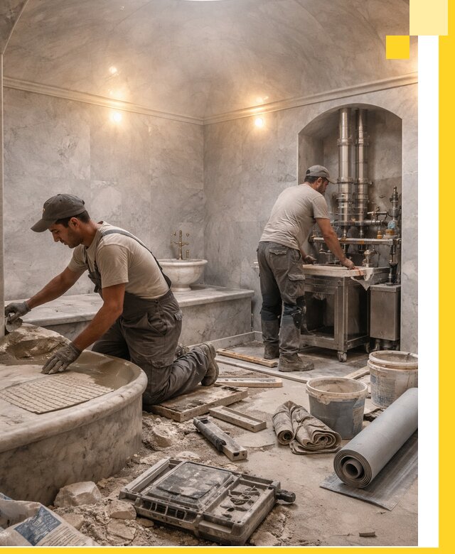 Строительство турецких бань хаммам под ключ в Троицке