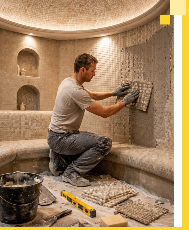 Устройство и монтаж домашнего хамама под ключ в Троицке