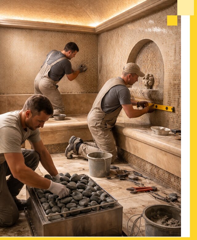 Проектирование и строительство хамама и сауны в Троицке