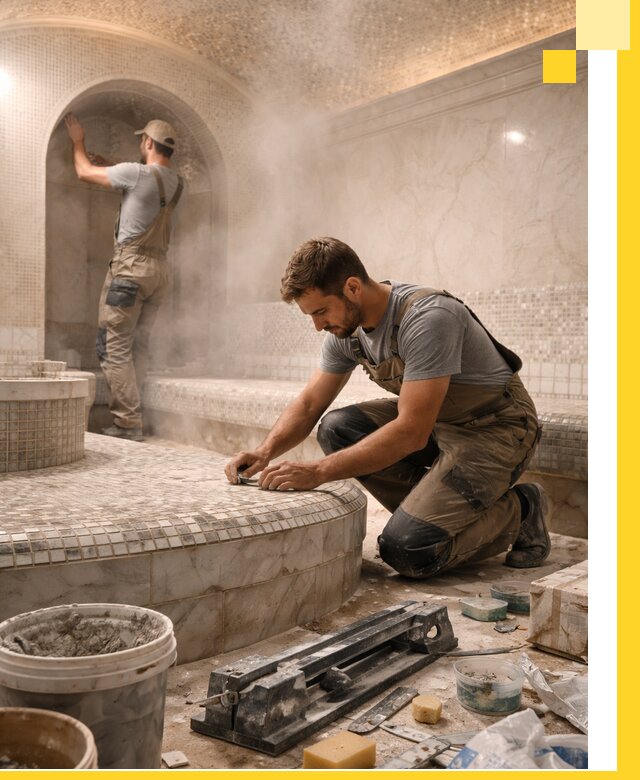 Профессиональный дизайн хамама и SPA под ключ в Троицке