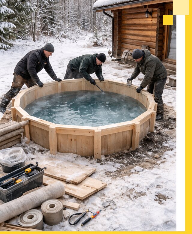 Изготовление и установка ледяных купелей под ключ в Троицке